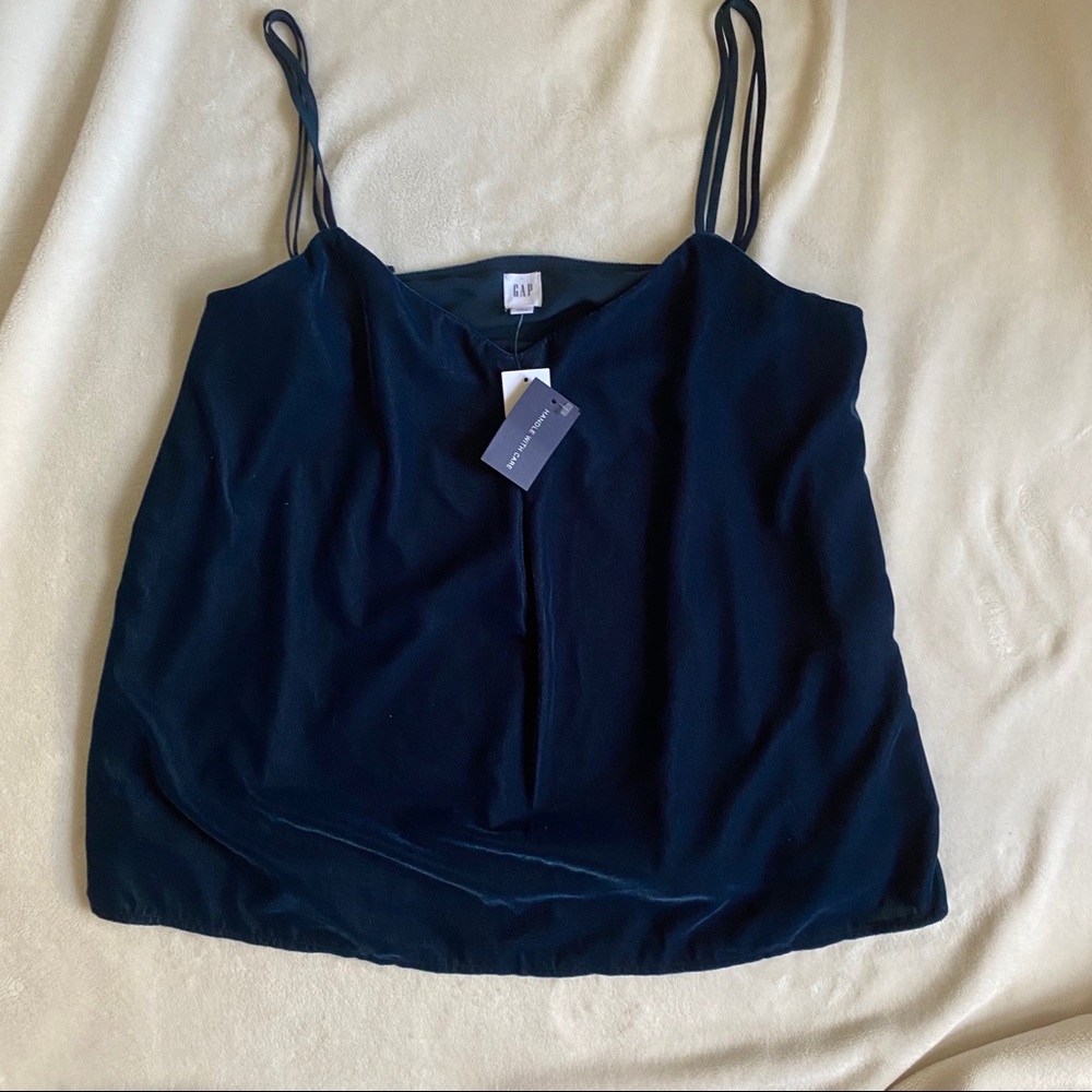 Gap velvet strappy camisole